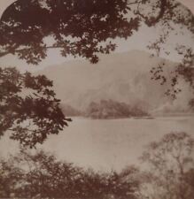1896 SCOTLAND KATRINE'S LAKE AND ISLE SCENIC VIEW STEREOVIEW 33-74 picture