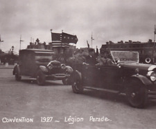 WWI General Pershing In Automobile 1927 Legion Parade Paris RPPC Postcard picture