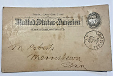 1c U.S. 1892 Postal Card SC# UX10 Louisville KY Postal Card picture