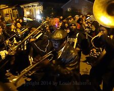 Night Parade Brass Band Mardi Gras NEW ORLEANS 8x10 Photo SIGNED Louis Maistros picture