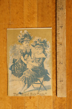 Antique Victorian Trade Card Royal Hair Tonic Advert picture