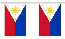 PHILIPPINES 3 METRE BUNTING 10 FLAGS flag 3M MANILA picture