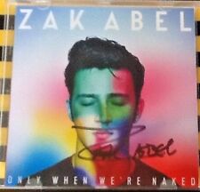 AUTOGRAPHED SIGNED  Zak Abel Only When We're Naked CD WITH ART CARD picture