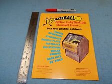1974 Ramtek BASEBALL video game advertising flyer picture
