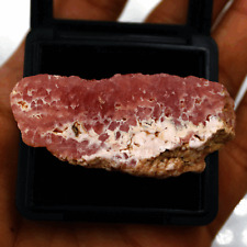 26g Natural Argentina Rhodochrosite Raw Crystal Slice Druzy Slab Reiki Specimen picture