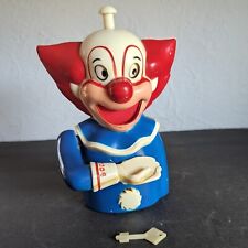 Vintage Bozo Clown Plastic Bank WITH KEY 1971 Works picture