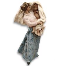 LLADRO 2189 Gres Porcelain Figurine Mother's Pride Mom With Baby Child Blanket picture