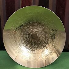 Vintage MCM WMF-IKORA Germany 24KT Gold Plate Daisy Floral Shallow Dish Bowl 6” picture