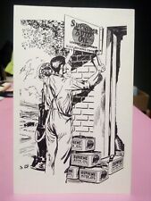 art postcard Gulf Supreme Auto Oil gas pump service station 1920s scene picture