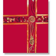 Ceremonial Red with Goldtoned Foil Service Binder Size:8-1/2 x 11