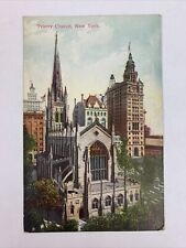 Postcard New York City NY NYC Trinity Church New York 1910s Unposted Divided picture