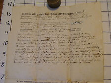 early paper: 1844 deed Mass.  picture