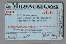 Annual pass - Chicago Milwaukee St Paul & Pacific Railroad 1953-54 #B61919 picture