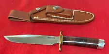 Randall Model 1-7 Fighter Fixed Blade Knife w/Tight Stitch Johnson Roughback She picture