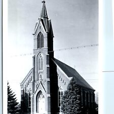 c1950s Nashua, IA RPPC St. Michael's Catholic Church Beautiful Brick Bldg. A110 picture