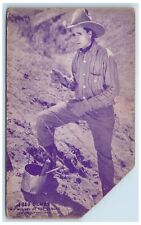 c1950's Fred Gilman Cowboy Wolves Of The Range Exhibit Arcade Card picture