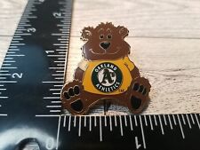 Oakland Athletics A's Teddy Bear Collectible Lapel Hat Pin MLB Baseball picture