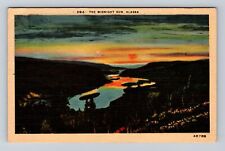 AK-Alaska, the Midnight Sun in Alaska, Antique Vintage Souvenir Postcard picture
