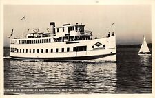 Seattle Washington c1951 RPPC Real Photo Postcard Grayline SS Sightseer on Lake picture