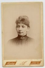 Cabinet Photo- Lincoln, Nebraska Lady - (Aunt Minnie, Dads Sister)  Beaded Top picture