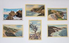 Vintage Lot of 6 Unused California Textured Postcards Various Attractions. picture