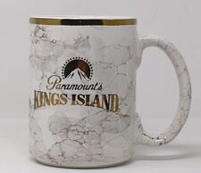 Paramount's Kings Island Theme Park Coffee Mug Cup Vintage Marbled Vintage 90s picture