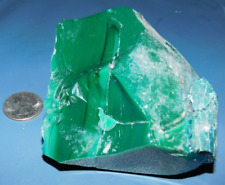 1.46LB Green/Teal Opaque Antique Recycled Slag Glass from Pittsburgh, PA picture