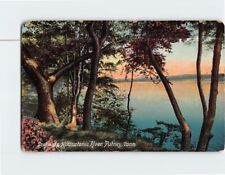 Postcard Scene up Housatonic River Putney Stratford Connecticut USA picture