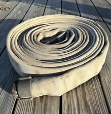 Vintage Fire Hose w/ Couplings, ~50 Feet, Firefighting picture