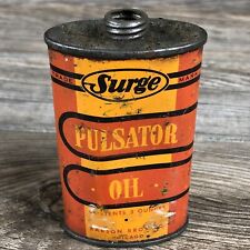 Vintage Surge Babson Bros Co. Pulsator Oil Tin Can 3 Ounces Chicago picture