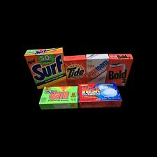 Lot 6 - VTG Box Surf Gain Tide Bold Wisk Powder Laundry Detergent Sample Size picture