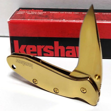 KERSHAW USA KS1600 Full GOLD CHIVE Spring Open Assisted Folding Pocket Knife picture
