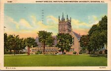Garrett Biblical Institute Northwestern University Evanston Illinois IL Postcard picture