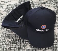 TSINGTAO BEER CAP-HAT-NEW- RARE-2024-NAVY BLUE-AWESOME-PATCHES-CHINESE NEW YEAR picture