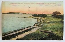 Cushing's Island ME Maine Point & Fort Scammel Vintage 1908 Postcard C4 picture