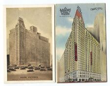 2 1930s-40s Hotel Victoria Seventh Ave. & 51st Street New York Postcards picture