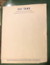 1960’s Museum Of The City If New York Our Town Letterhead picture