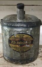Rare Vintage Antique Hibbard 2 Gallon Zinc Oil Can Fuel Can Collector picture
