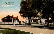 Postcard West Mullen Avenue in Waterloo, Iowa picture