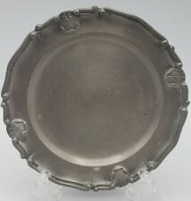 Pewter Scalloped Plate 4.75