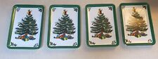 Mebel Melamine Christmas Tree Holiday Snack Trays Made in Italy Set of 4 picture