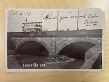 Heap Bridge UK Real Photo Postcard, Bury, RPPC, Double Decker Bus picture