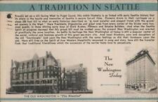 1936 The Washington hotel-A tradition in Seattle,WA King County Linen Postcard picture