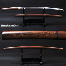 Rosewood Shirasaya Katana T10 Steel Japanese Samurai Razor Sharp Practical Sword picture