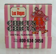 Vintage Matchbook Unstruck - Circus Circus - Hotel & Casino - Las Vegas picture