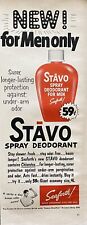 Vtg Print Ad 1952 Stāvo Stavo Spray Deodorant Mens Health Retro Bath Home Decor picture
