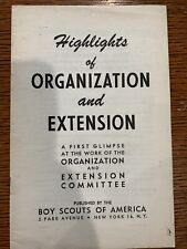 1946 Boy Scout Highlights Of Organization And Extension  Book BSA picture