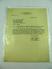 1941 Letter Signature Paul P Logan Army Quartermaster Boy Scout Praise Logan Bar picture