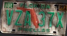 Vintage 1999 Florida License Plate 1991 Crafting Birthday Man Cave picture