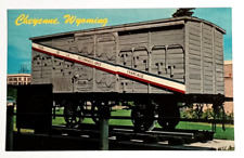 French 40 & 8 Railroad Train Car Wyoming WY Mike Roberts UNP Postcard c1970s picture